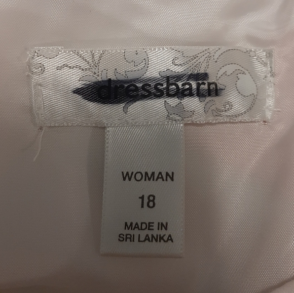 Dressbarn dress size 18 white with red and purple flowers - Picture 7 of 9